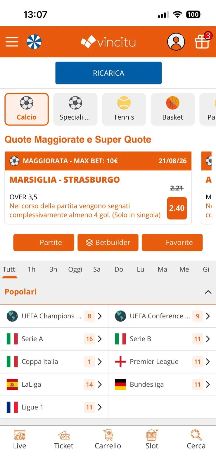 L’app di Vincitu